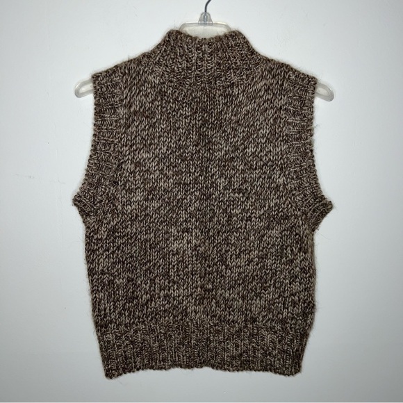 Sundance Alpaca Blend Brown Zipper Front Vest Size S - Picture 4 of 13